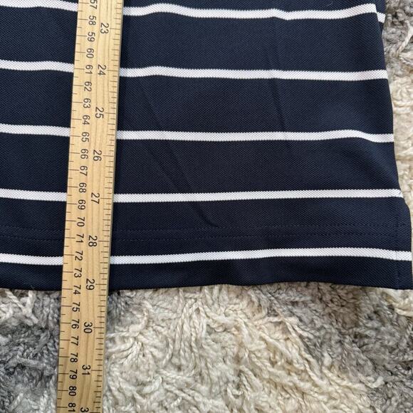FootJoy Men's Short‎ Sleeve Blue Striped Polo Shirt Size M - Picture 6 of 8